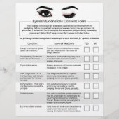 Eyelash Extensions Liability Waiver Release Form 2 Flyer (Voorkant)