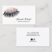Eyelash Extensions Luxe Lashes Makeup Artist Visitekaartje (Voorkant / Achterkant)