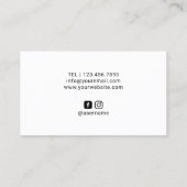 Eyelash Extensions Luxe Lashes Makeup Artist Visitekaartje (Achterkant)