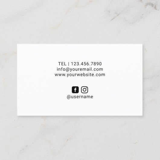 Eyelash Extensions Luxe Lashes Makeup Artist Visitekaartje (Achterkant)