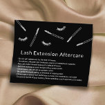 Eyelash Extensions Makeup Artiest Cute Aftercare Flyer<br><div class="desc">Met de hand getekende minimalistische Eyelash Extension Aftercare Cards.</div>