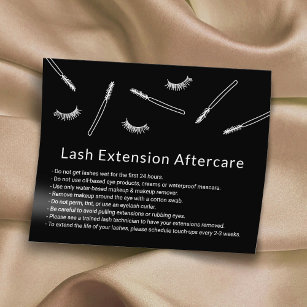Eyelash Extensions Makeup Artiest Cute Aftercare Flyer