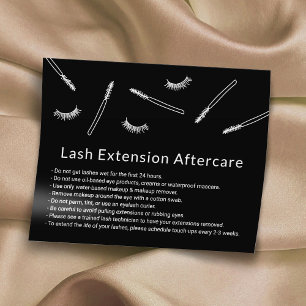 Eyelash Extensions Makeup Artiest Cute Aftercare Flyer