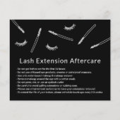 Eyelash Extensions Makeup Artiest Cute Aftercare Flyer (Voorkant)