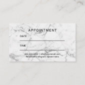 Eyelash Extensions Makeup Artiest Roos Gold Marble Afsprakenkaartje (Achterkant)