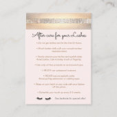 Eyelash Extensions nazorginstructies Aanbevelingskaartje (Voorkant)