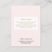 Eyelash Extensions nazorginstructies Aanbevelingskaartje (Achterkant)