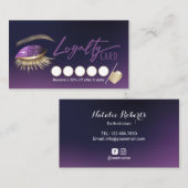 Eyelash Extensions Paars Lash Salon Loyalty (Voorkant / Achterkant)