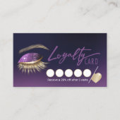 Eyelash Extensions Paars Lash Salon Loyalty (Voorkant)