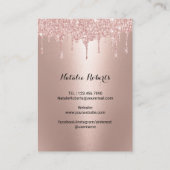 Eyelash Extensions Roos Gold Aftercare Instruction Visitekaartje (Achterkant)