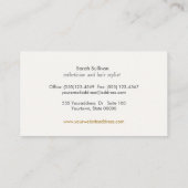 Eyelash Extensions Salon and Spa Black Visitekaartje (Achterkant)