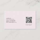 Eyelash Extensions Salon Faux Folie Stars Roze Visitekaartje (Achterkant)