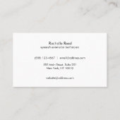 Eyelash Extensions Salon Subtle Bokeh Visitekaartje (Achterkant)