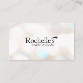 Eyelash Extensions Salon Subtle Bokeh Visitekaartje