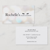 Eyelash Extensions Salon Subtle Bokeh Visitekaartje (Voorkant / Achterkant)