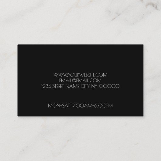 Eyelash Extensions Salon  Visitekaartje (Achterkant)