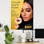 Eyelash Extensions Studio Grootte aanpassen Poster (Thuiskantoor)