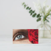 Eyelash Extensions technicus Red Rose Visitekaartje (Staand voorkant)