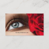 Eyelash Extensions technicus Red Rose Visitekaartje (Voorkant)