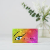 Eyelash Extensions Visitekaartjes (Staand voorkant)