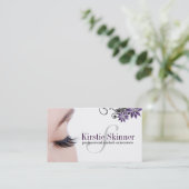 Eyelash Extensions Visitekaartjes Afsprakenkaartje (Staand voorkant)
