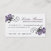 Eyelash Extensions Visitekaartjes Afsprakenkaartje (Achterkant)