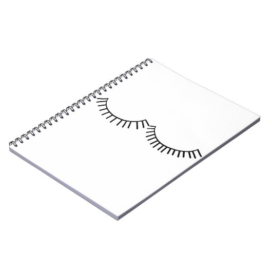 Eyelash-laptop Notitieboek (Linkerzijde)