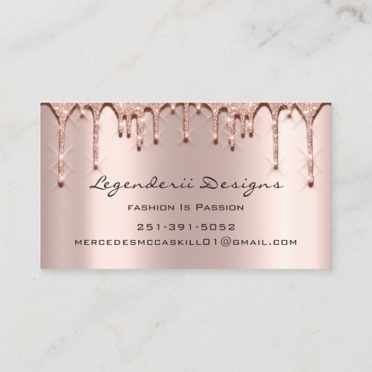 Eyelash Lashes Glitter 3D Effect Estheticus Visitekaartje (Achterkant)