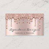 Eyelash Lashes Glitter 3D Effect Estheticus Visitekaartje (Voorkant)