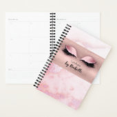 Eyelash Lashes Makeup Blush Pink Planner (Display)