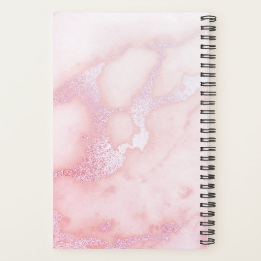 Eyelash Lashes Makeup Blush Pink Planner (Achterkant)