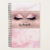 Eyelash Lashes Makeup Blush Pink Planner (Voorkant)