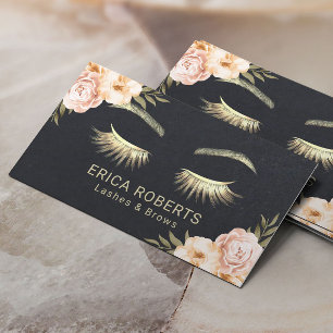 Eyelash Makeup Artiest  Floral Beauty Salon Visitekaartje