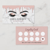 Eyelash Makeup Artiest Roos Gold Marble Loyalty (Voorkant / Achterkant)