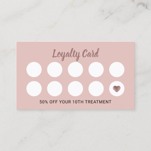 Eyelash Makeup Artiest Roos Gold Marble Loyalty (Achterkant)