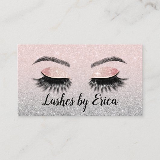 Eyelash Makeup Artist Blush Pink Glitter Loyalty (Voorkant)