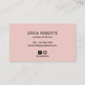 Eyelash Makeup Artist Blush Waterverf Loyaliteit Klantenkaartje (Achterkant)