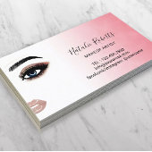 Eyelash Makeup Artistische Waterverf Beauty Salon Visitekaartje