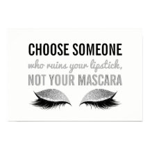 Eyelash Makeup Inspirerend Quote Black en White