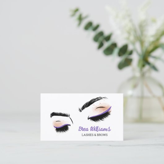 Eyelash Makeup Professional Visitekaartje (Staand voorkant)