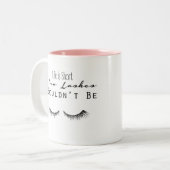 Eyelash Makeup Typografie Mok (Voorkant links)