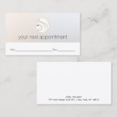 EyeLash Meisje Cosmetoloog Aanwijzingsherinnering Afsprakenkaartje (Voorkant / Achterkant)