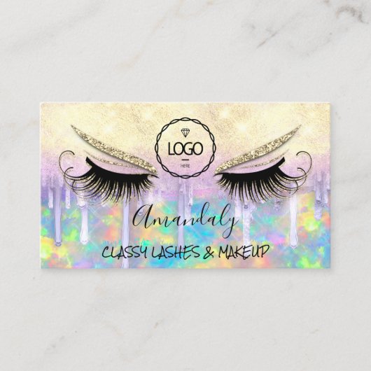 Eyelash-microblade maakt aangepaste Logo Visitekaartje (Voorkant)