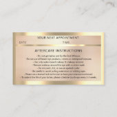 Eyelash-microblade QRCODE Aftercare-Roos omgeven Visitekaartje (Achterkant)