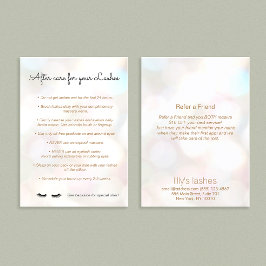 Eyelash Natercare Instructions Referral Bokeh