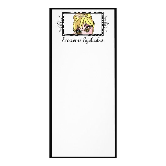 EyeLash/Permanent MakeUp-rackkaarten Reclamekaart (Voorkant)