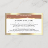 Eyelash QRCODE Aftercare Roos LogoWhite Visitekaartje (Achterkant)