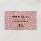 Eyelash Salon Roos Gold Brush Stroke Turquoise Visitekaartje (Achterkant)