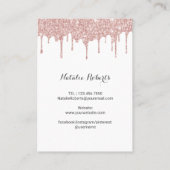 Eyelash Salon Roos Gold Drip Aftercare Instruction Visitekaartje (Achterkant)