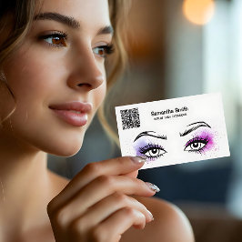 EyeLash Tech Custom QR Visitekaartje